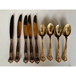 Godinger gold colored flatware